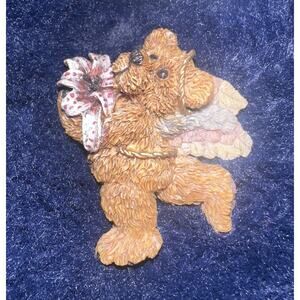 Boyds Bears Angel Stargazer Flower Pin Brooch